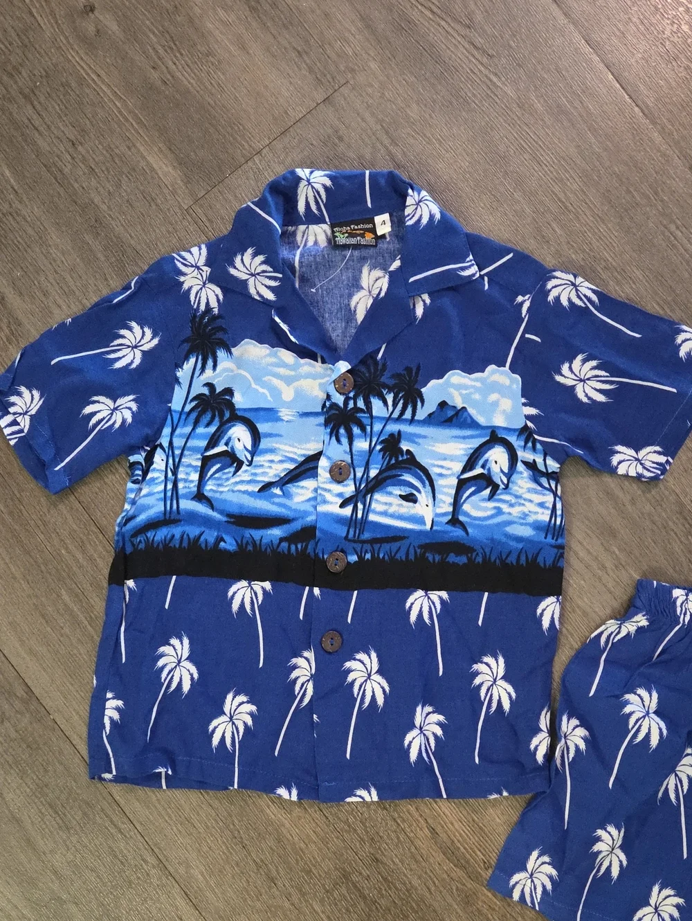 Hawaiian Boys 2-Piece Set (Dolphins)